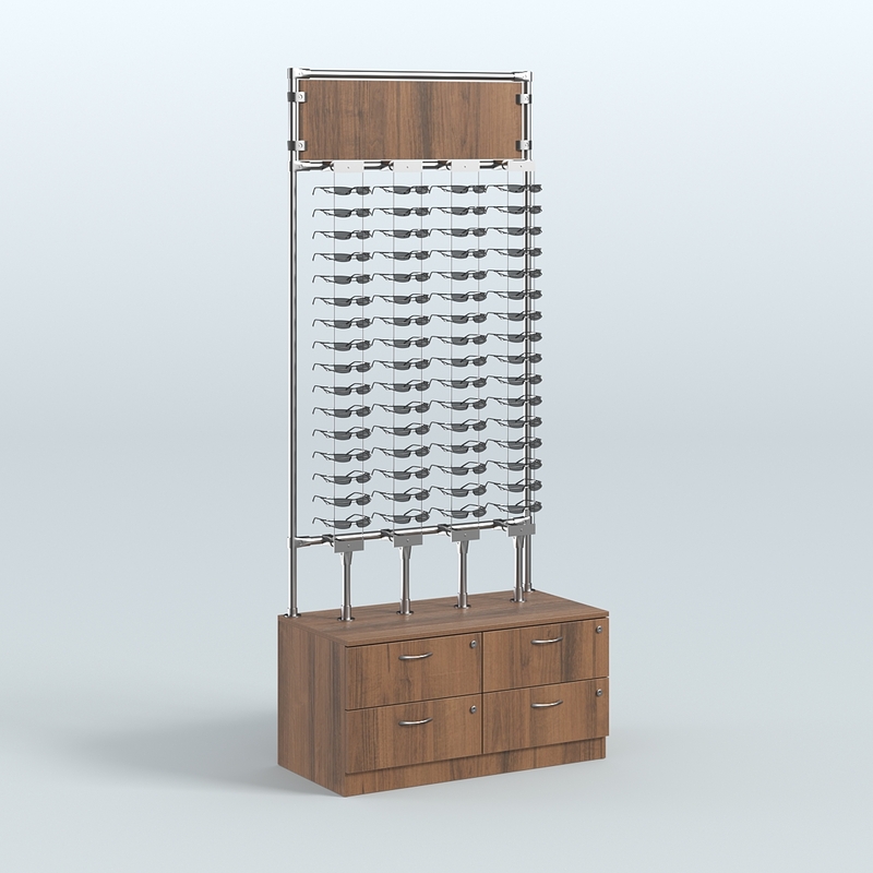 Стенды с накопителем для продажи очков