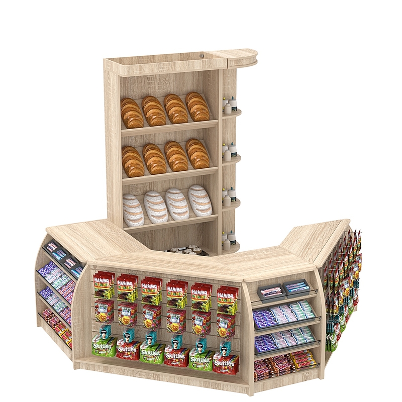 Кассовые зоны для магазина экологически чистых продуктов