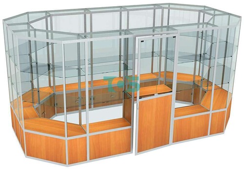 Павильон из профиля островной №5б