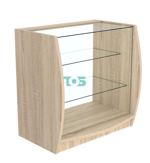 Прилавок Дюна №4 с двумя полками из стекла