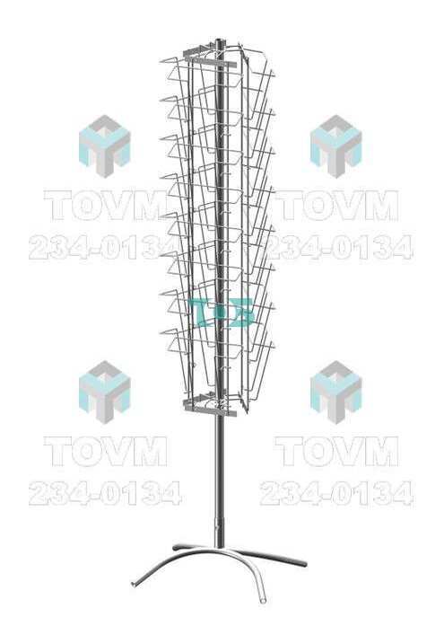 Б.ВР.03 Буклетница вращающаяся трехгранная 24 ячейки А4