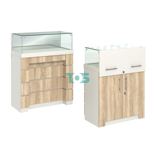 Торговый прилавок с утопленным фасадом широкий №УФ-1-900