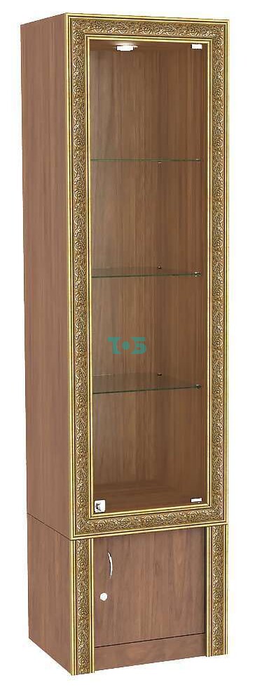 Витрина из ДСП с декором №ВБА-2