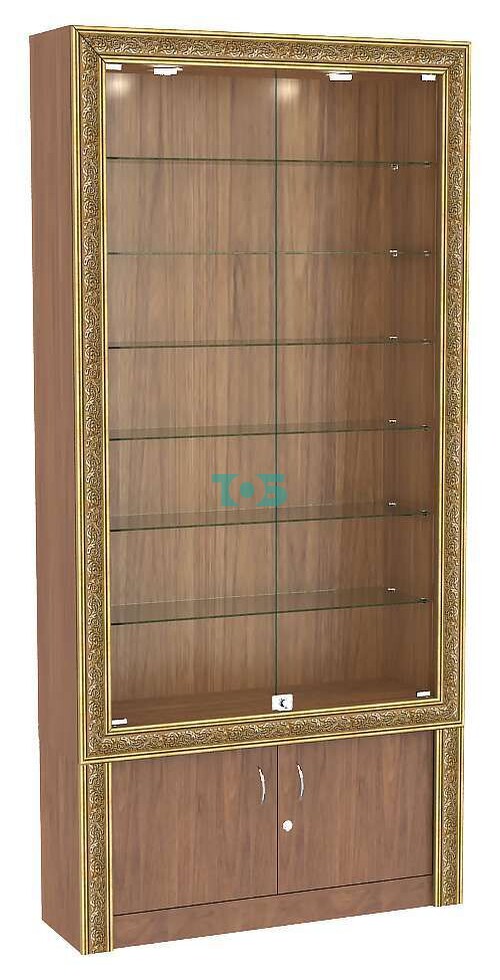 Витрина закрытая с декором №ВБА-31