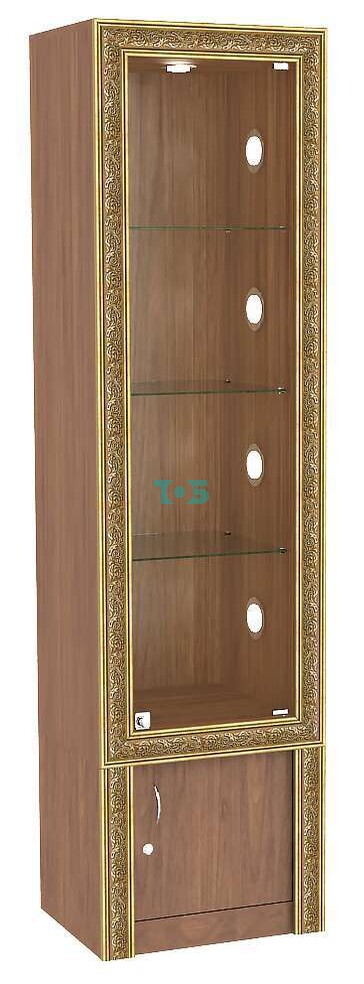 Витрина с декором и накопителем №ВБА-2С