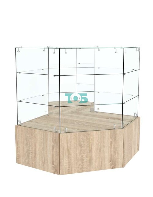 Прилавок угловой на подиуме ОТРАЖЕНИЕ №18