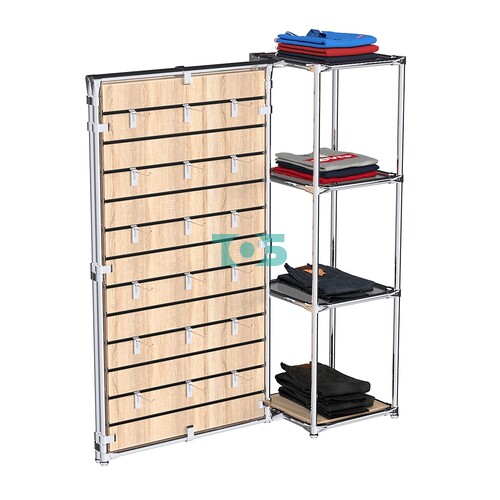 Хромированное вешало ЩИТ №1-2 с тонированными полками стекло 8мм