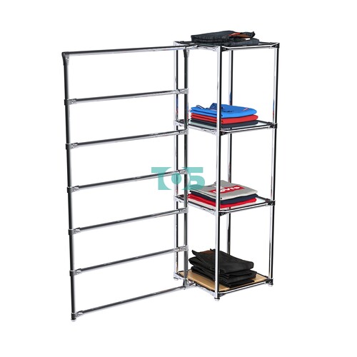 Хромированное вешало ГОРИЗОНТ №1-1 с полками стекло 6мм