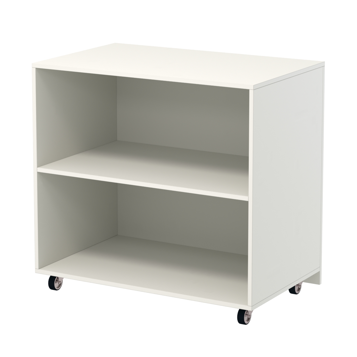 Недорогой прилавок на колесах под декоративные молдинги №ПДМ-16 Белый