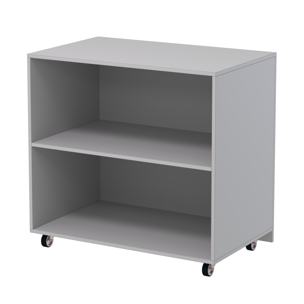 Недорогой прилавок на колесах под декоративные молдинги №ПДМ-16 Cерый