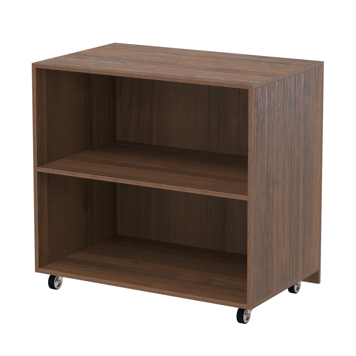 Недорогой прилавок на колесах под декоративные молдинги №ПДМ-16 Орех