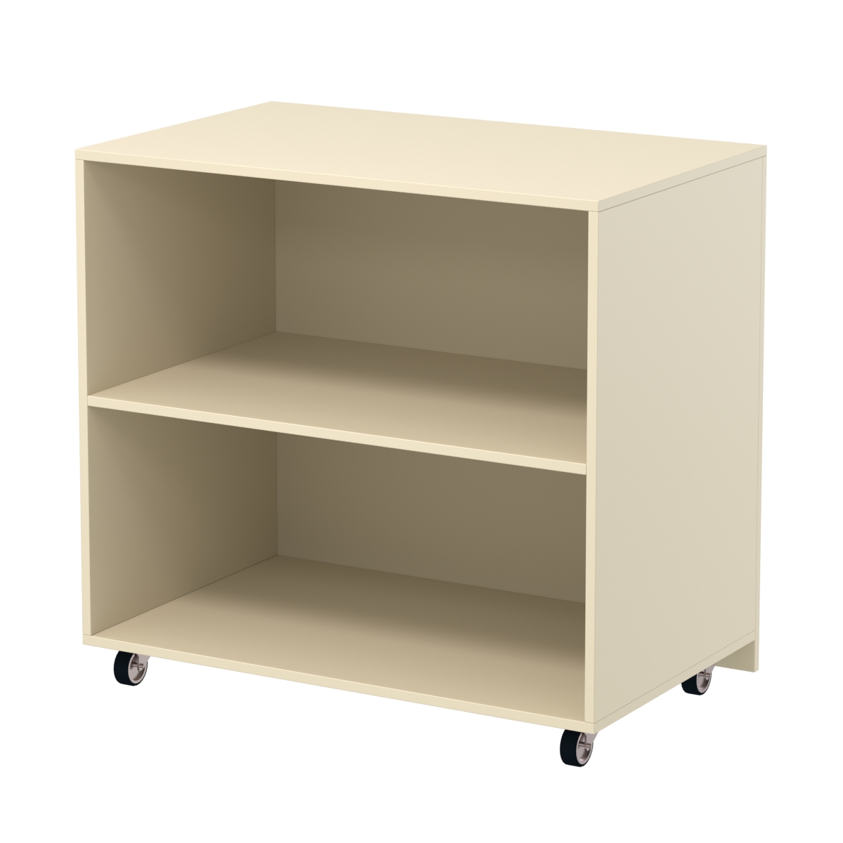 Недорогой прилавок на колесах под декоративные молдинги №ПДМ-16 Крем Вайс