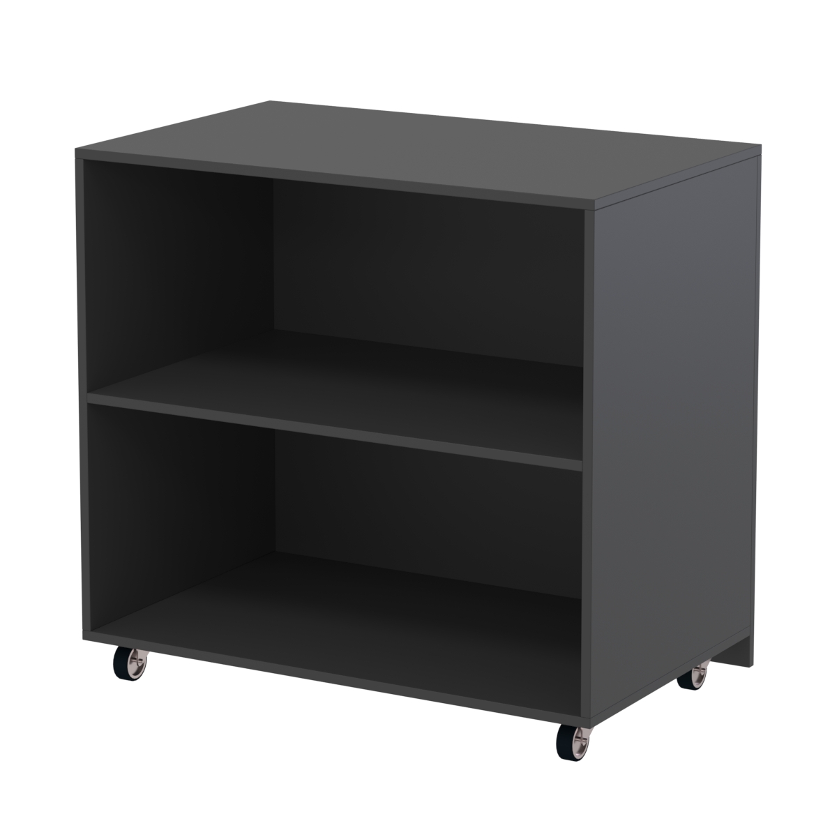 Недорогой прилавок на колесах под декоративные молдинги №ПДМ-16 Черный