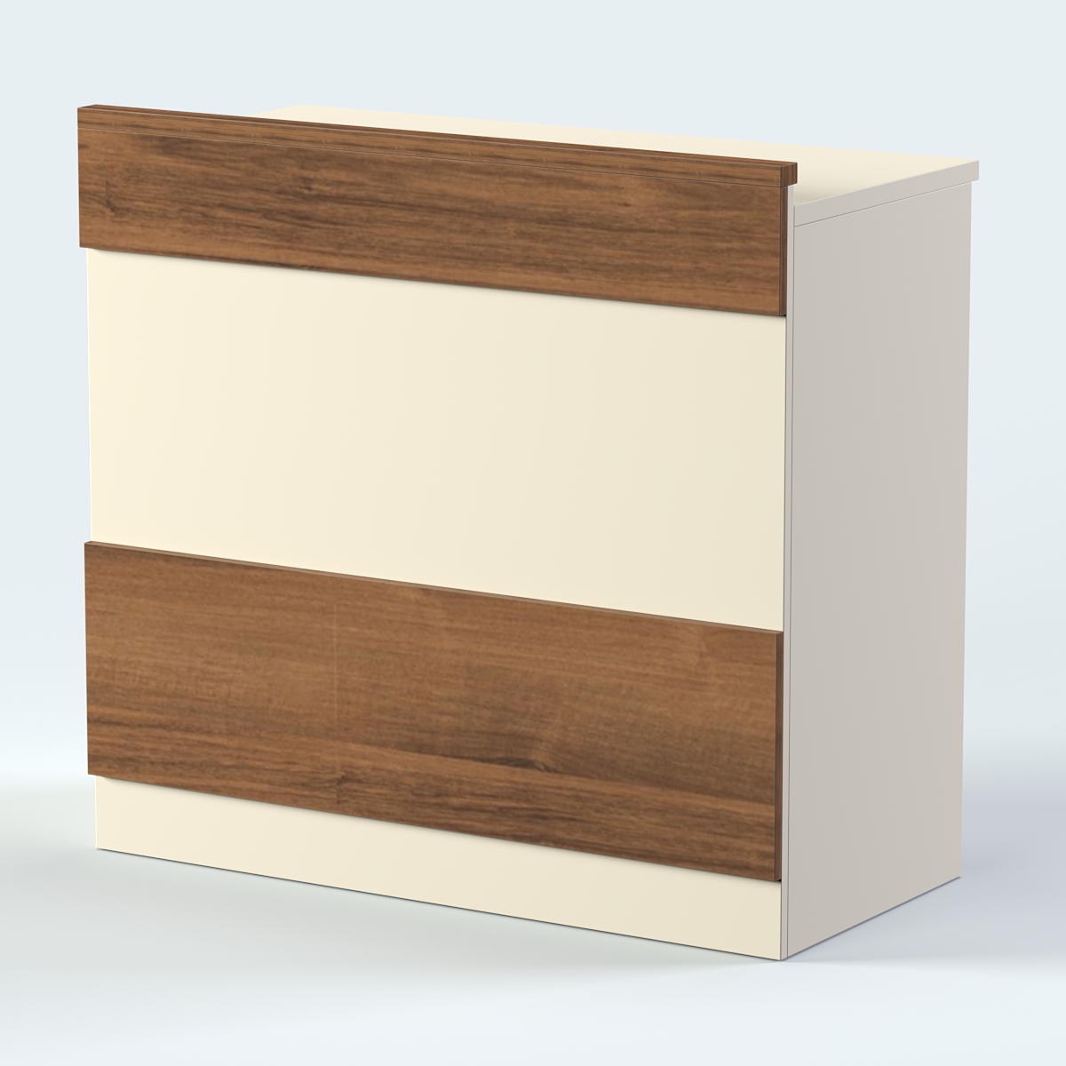 Стол - верстак с ящиками и дверью №1 Орех + Крем Вайс