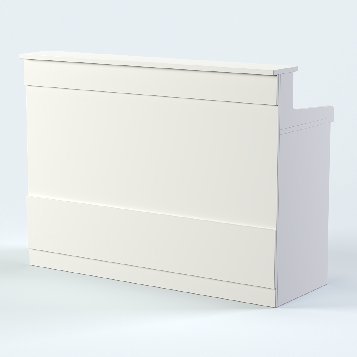 Стол - верстак широкий с ящиками и дверью №3 Белый