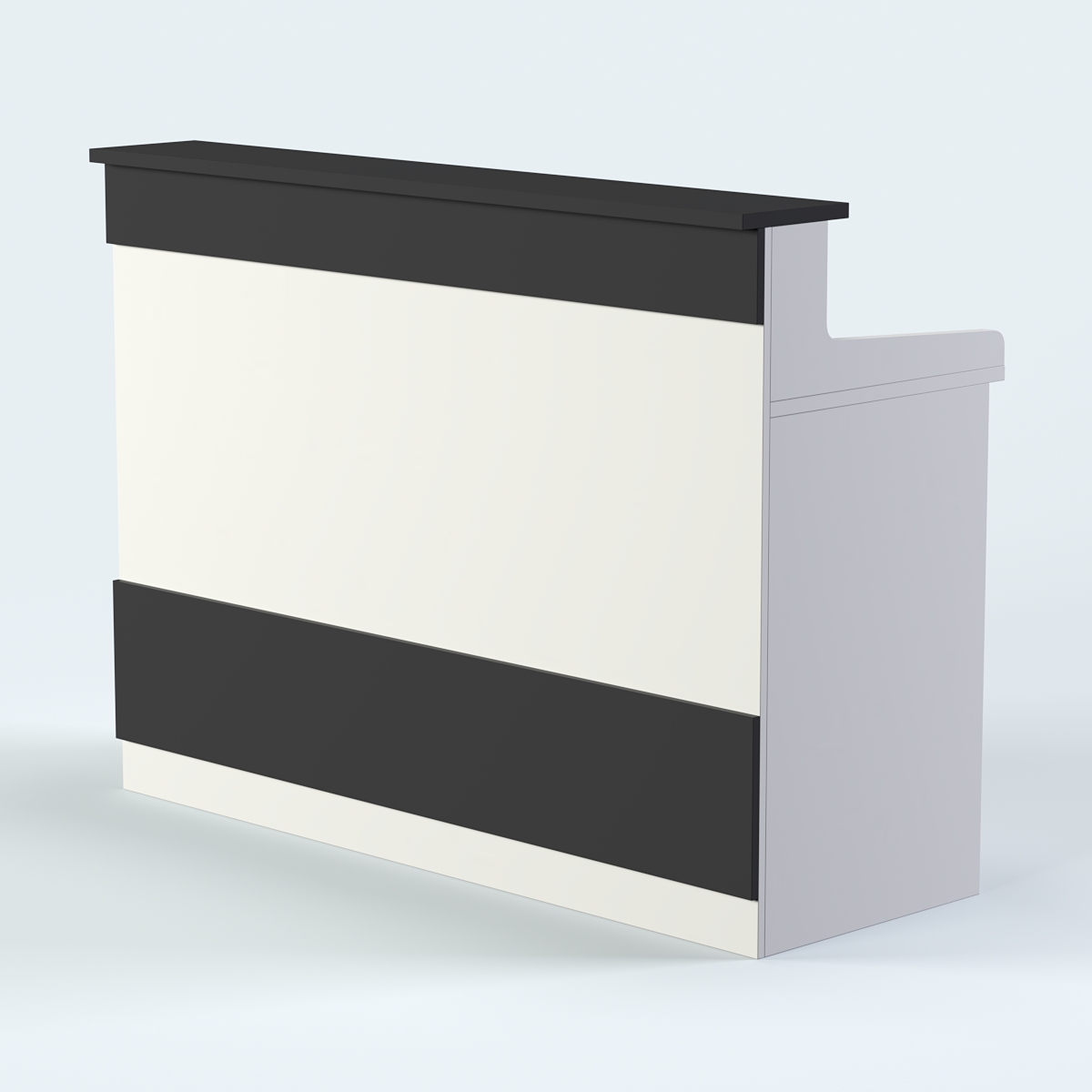 Стол - верстак широкий с ящиками №4 Черный и Белый