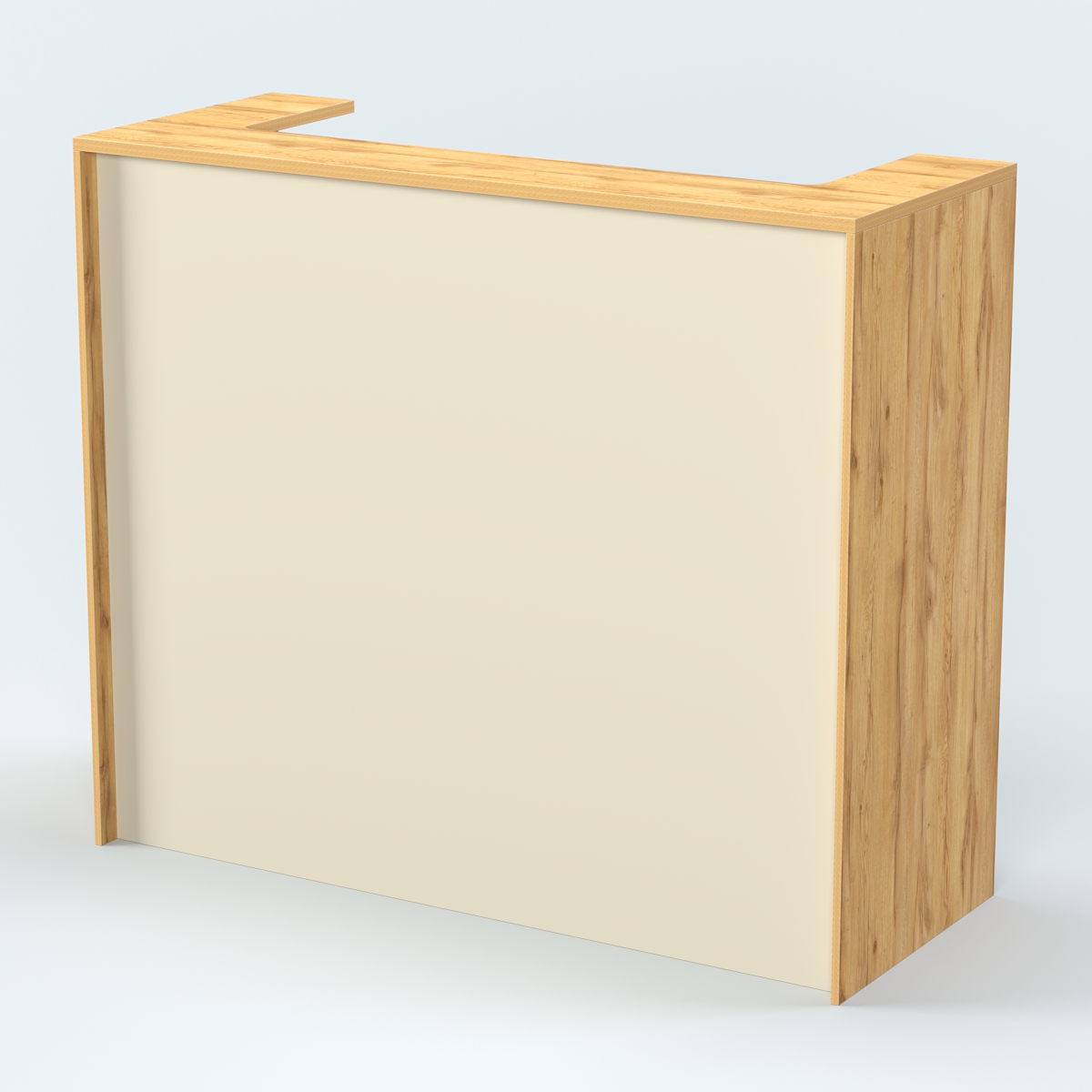 Стол - верстак высокий №5 Дуб Золотистый и Крем Вайс