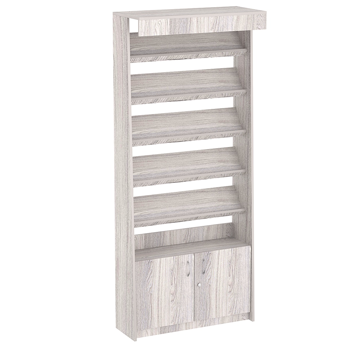 Стеллаж под книги №4 Ясень Анкор светлый - U31104