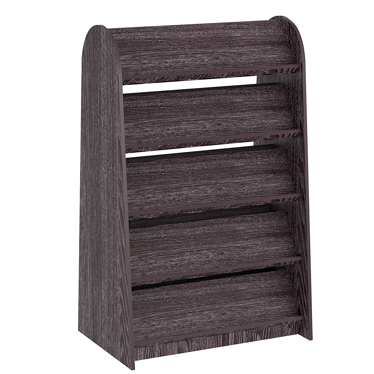 Стеллаж под книги №9 островной, низкий. Ясень Анкор темный - U31105