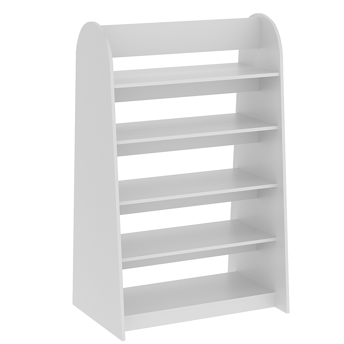 Стеллаж под книги №10 островной низкий Cерый