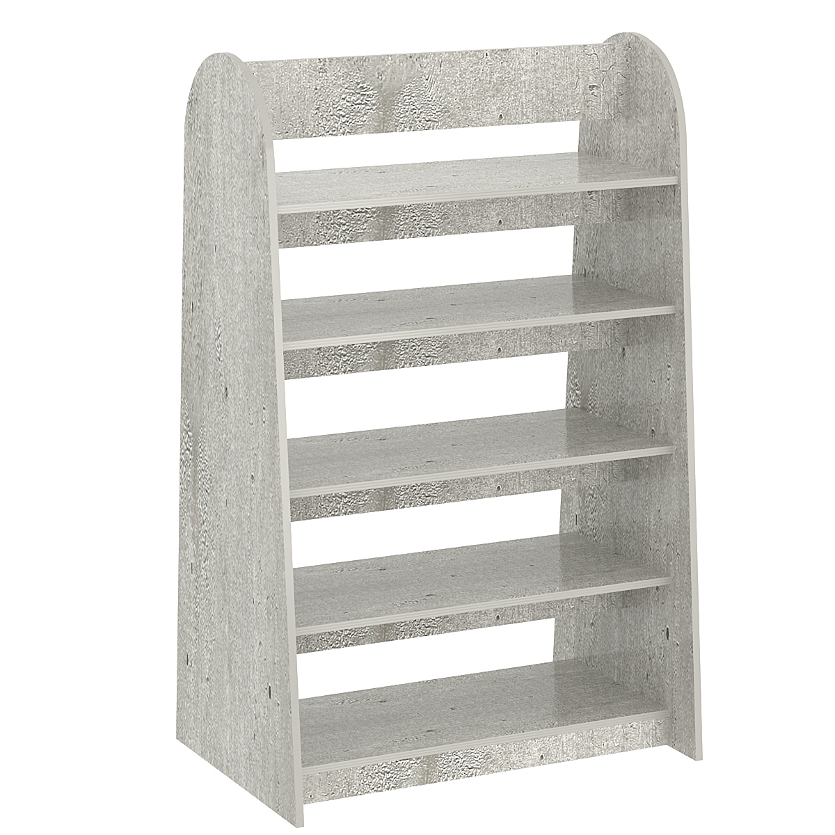 Стеллаж под книги №10 островной низкий Метрополитан Грей
