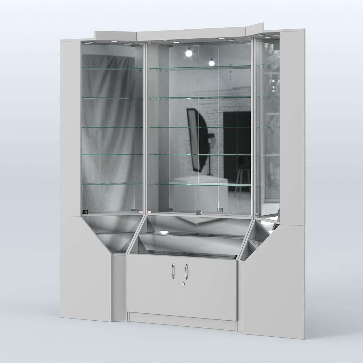 Павильон угловой серии Эталон №1 Cерый