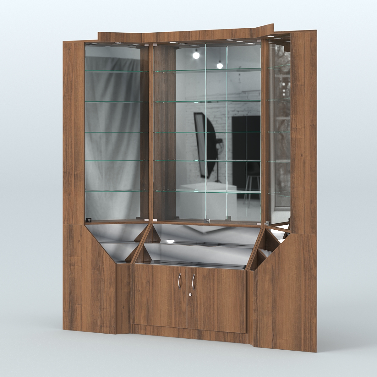 Павильон угловой серии Эталон №1 Орех