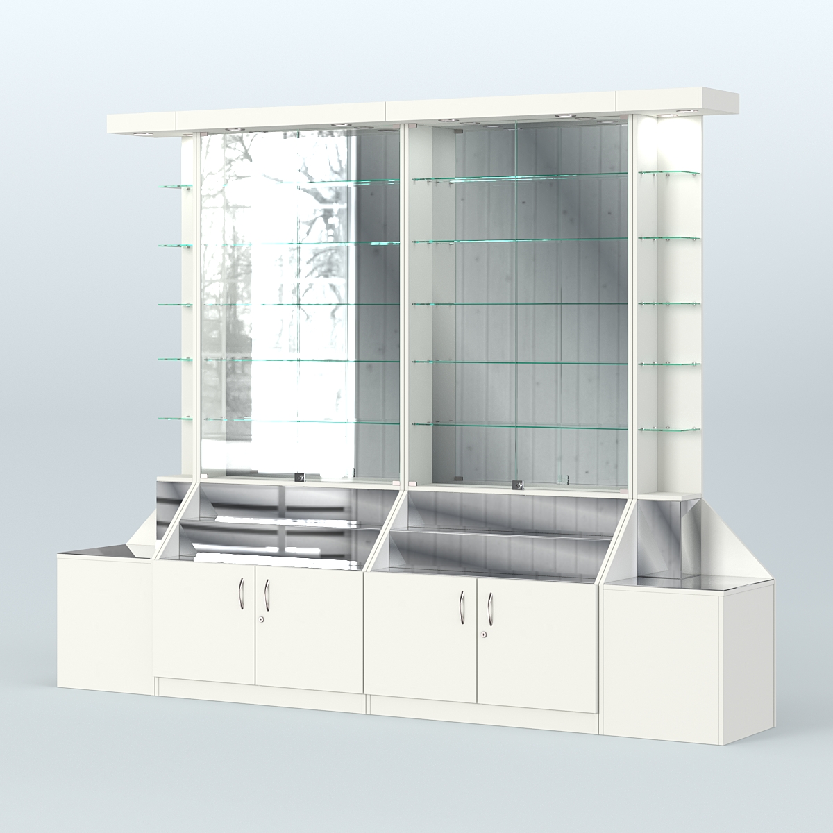 Павильон с накопителями серии Эталон №8 Белый
