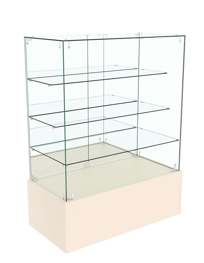 Прилавок ОТРАЖЕНИЕ с зеркальными дверками №8 Дуб сонома