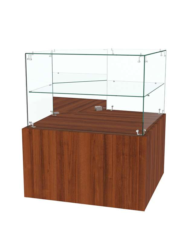 Прилавок угловой ОТРАЖЕНИЕ №4  Орех