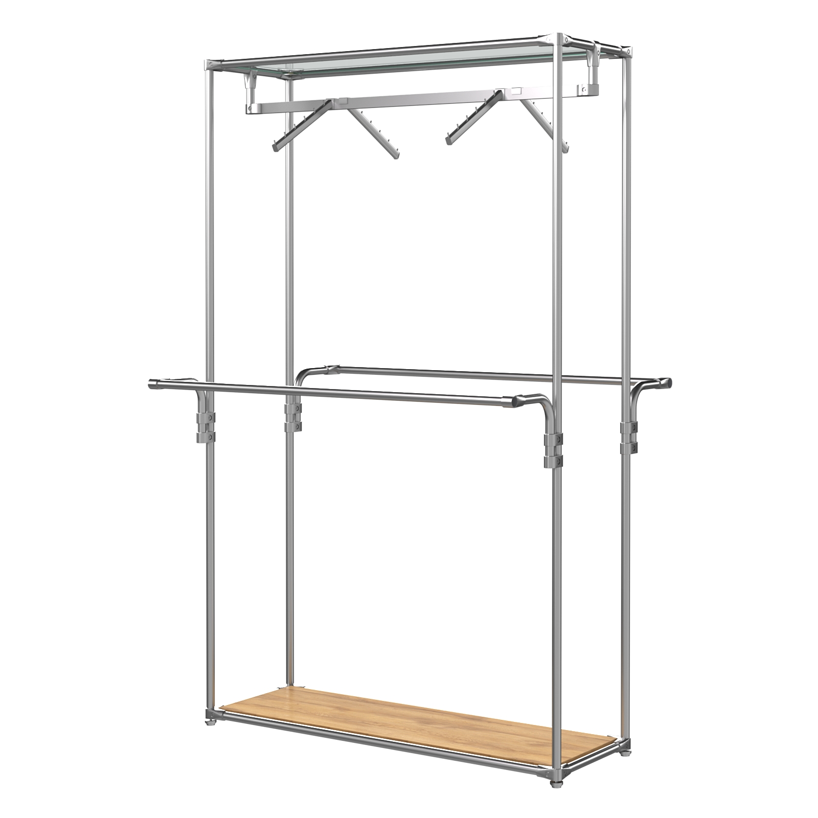 Хромированное вешало БАШНЯ №1 Дуб Золотистый