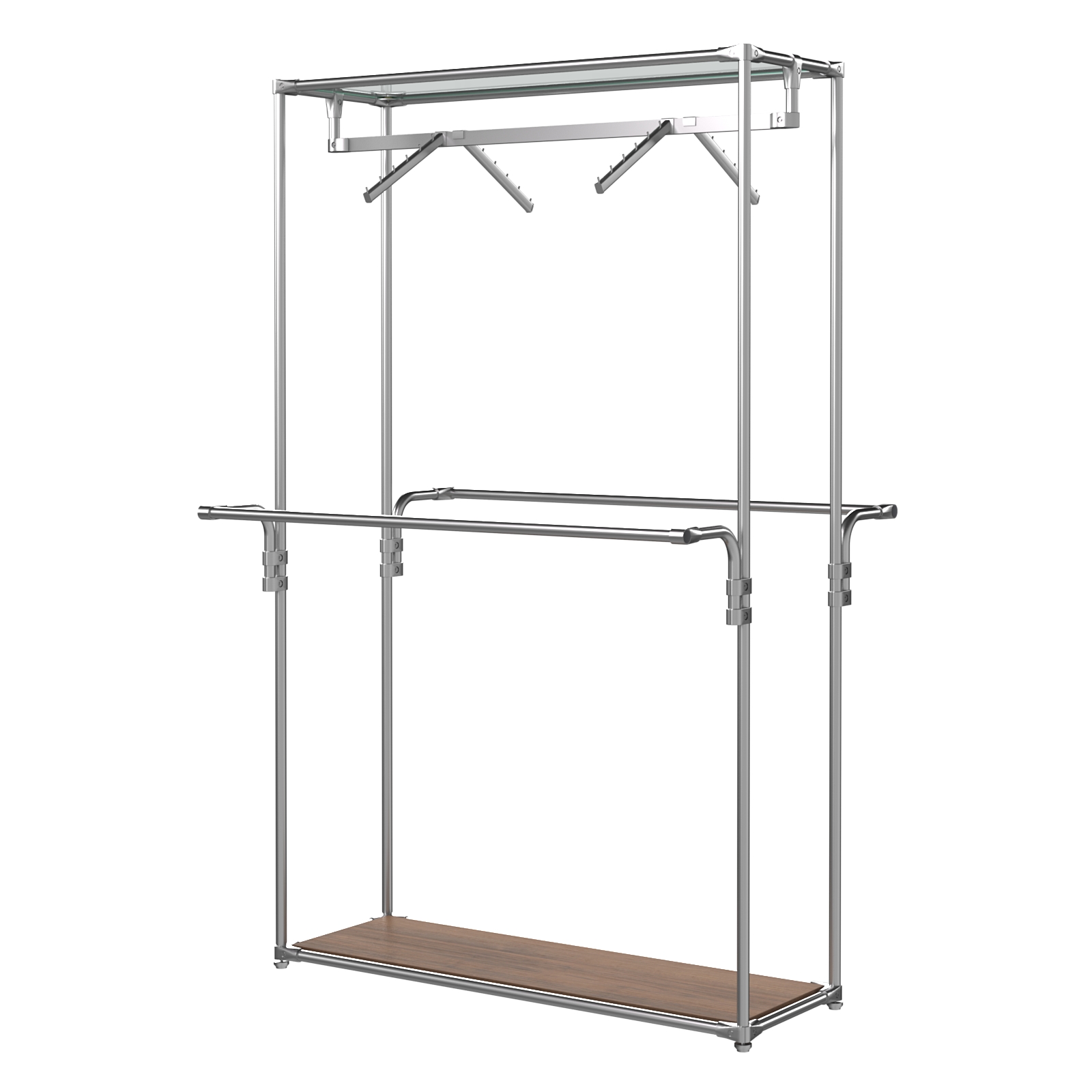 Хромированное вешало БАШНЯ №1 Орех