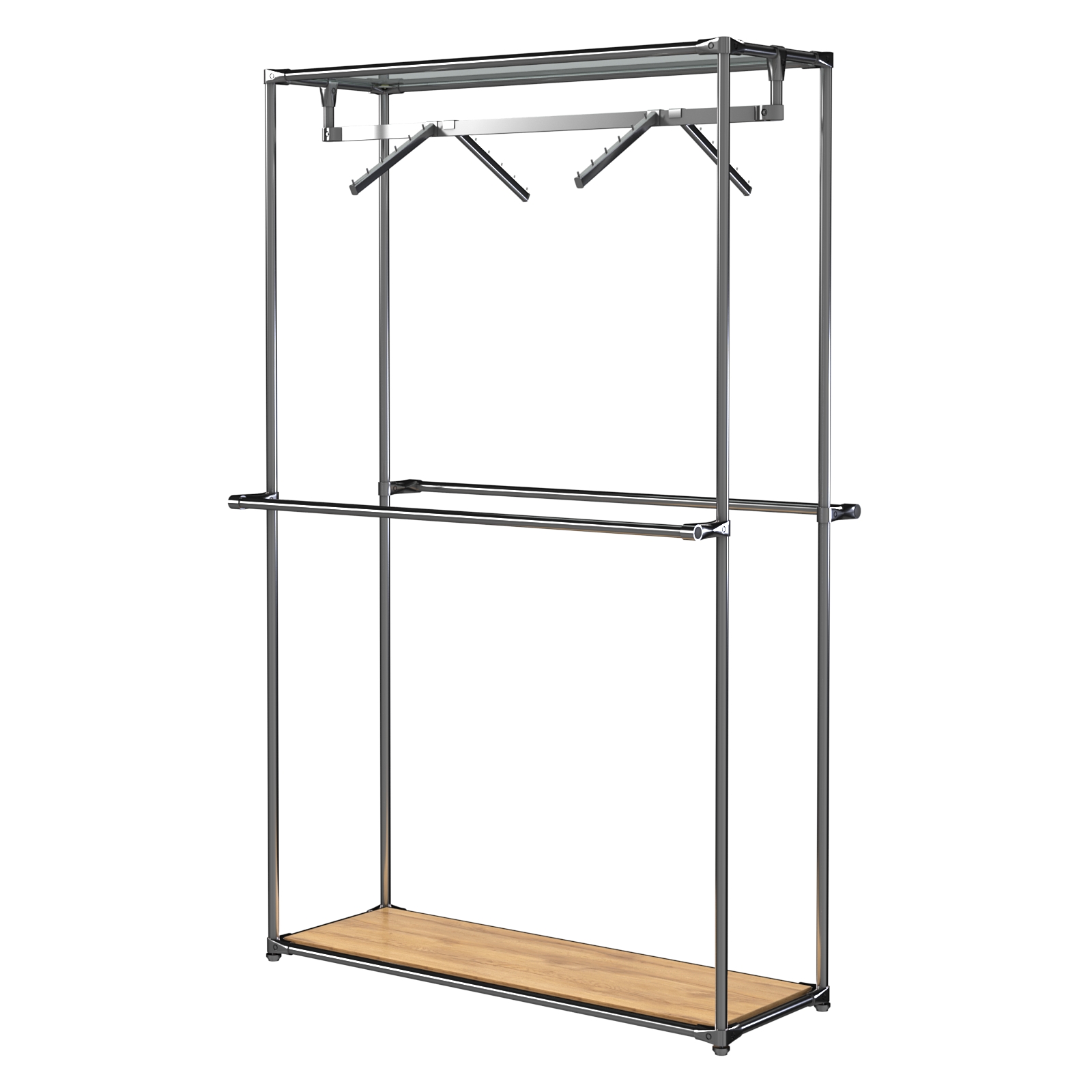 Хромированное вешало БАШНЯ №2 Дуб Золотистый