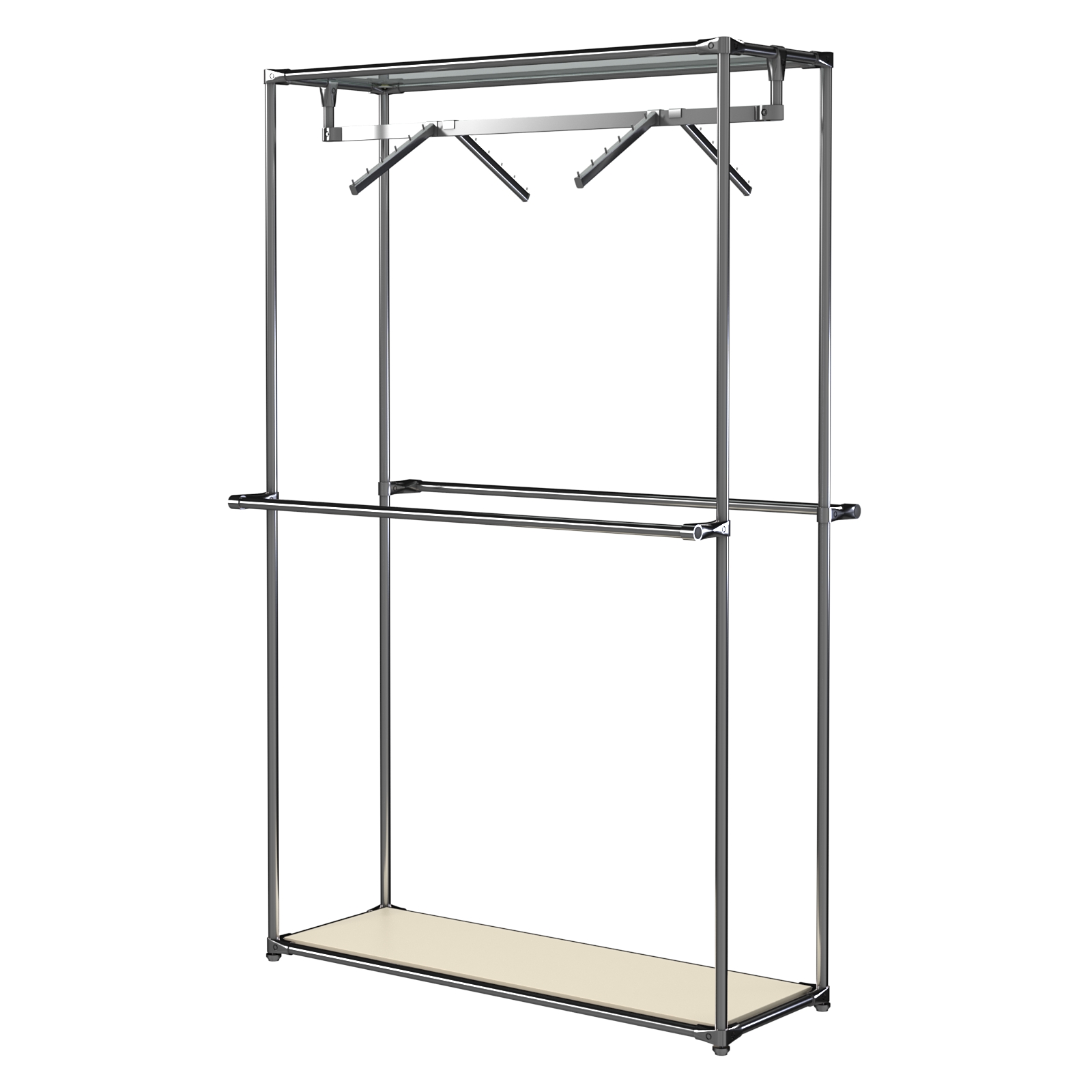 Хромированное вешало БАШНЯ №2 Крем Вайс