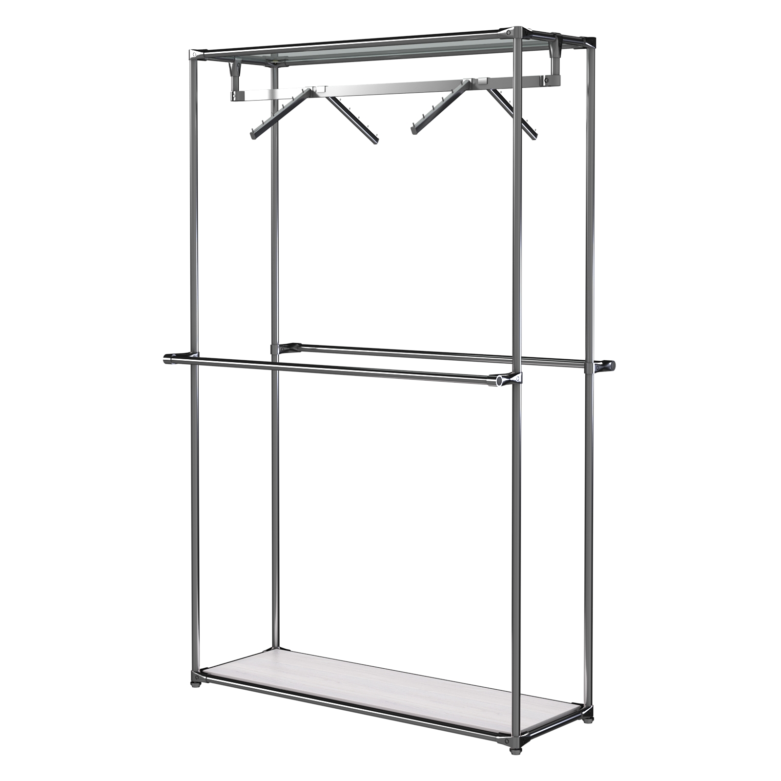 Хромированное вешало БАШНЯ №2 Ясень Анкор светлый - U31104