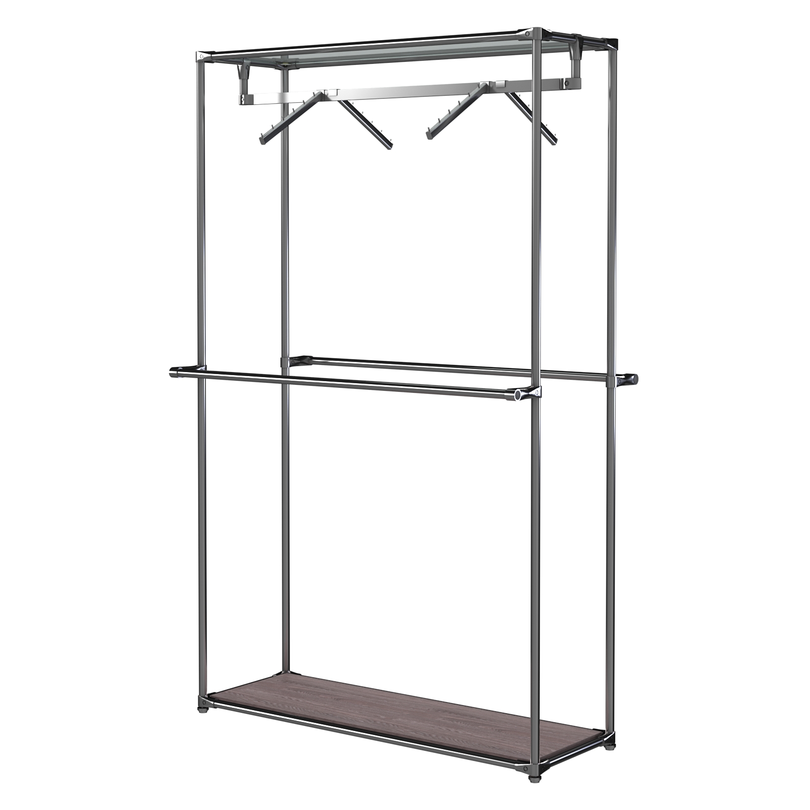 Хромированное вешало БАШНЯ №2 Ясень Анкор темный - U31105