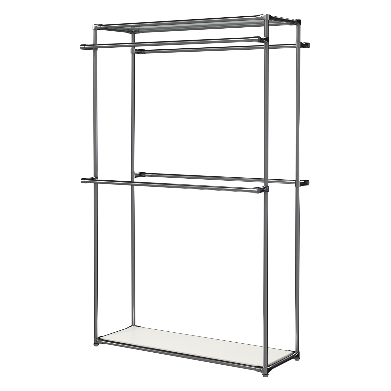 Хромированное вешало БАШНЯ №3 Белый