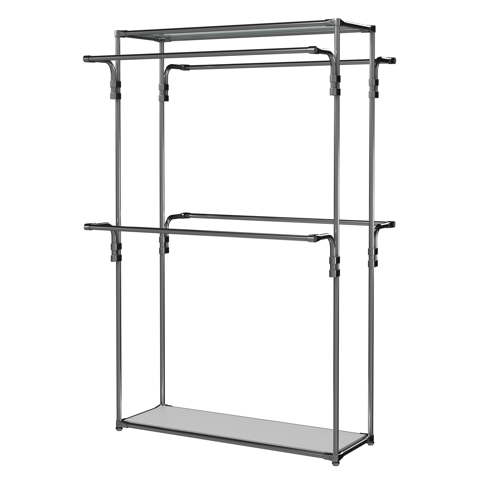 Хромированное вешало БАШНЯ №4 Серый