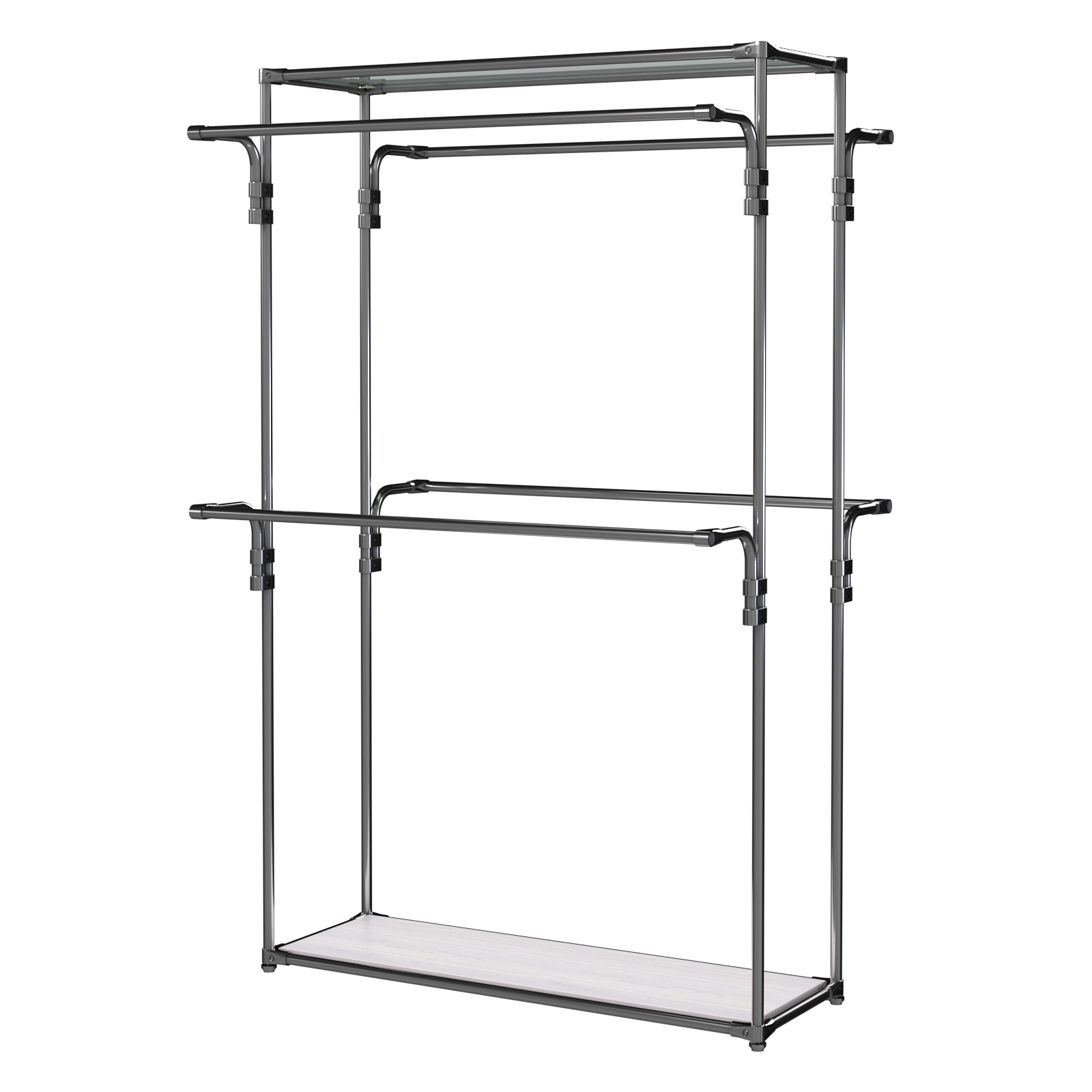 Хромированное вешало БАШНЯ №4 Ясень Анкор светлый - U31104