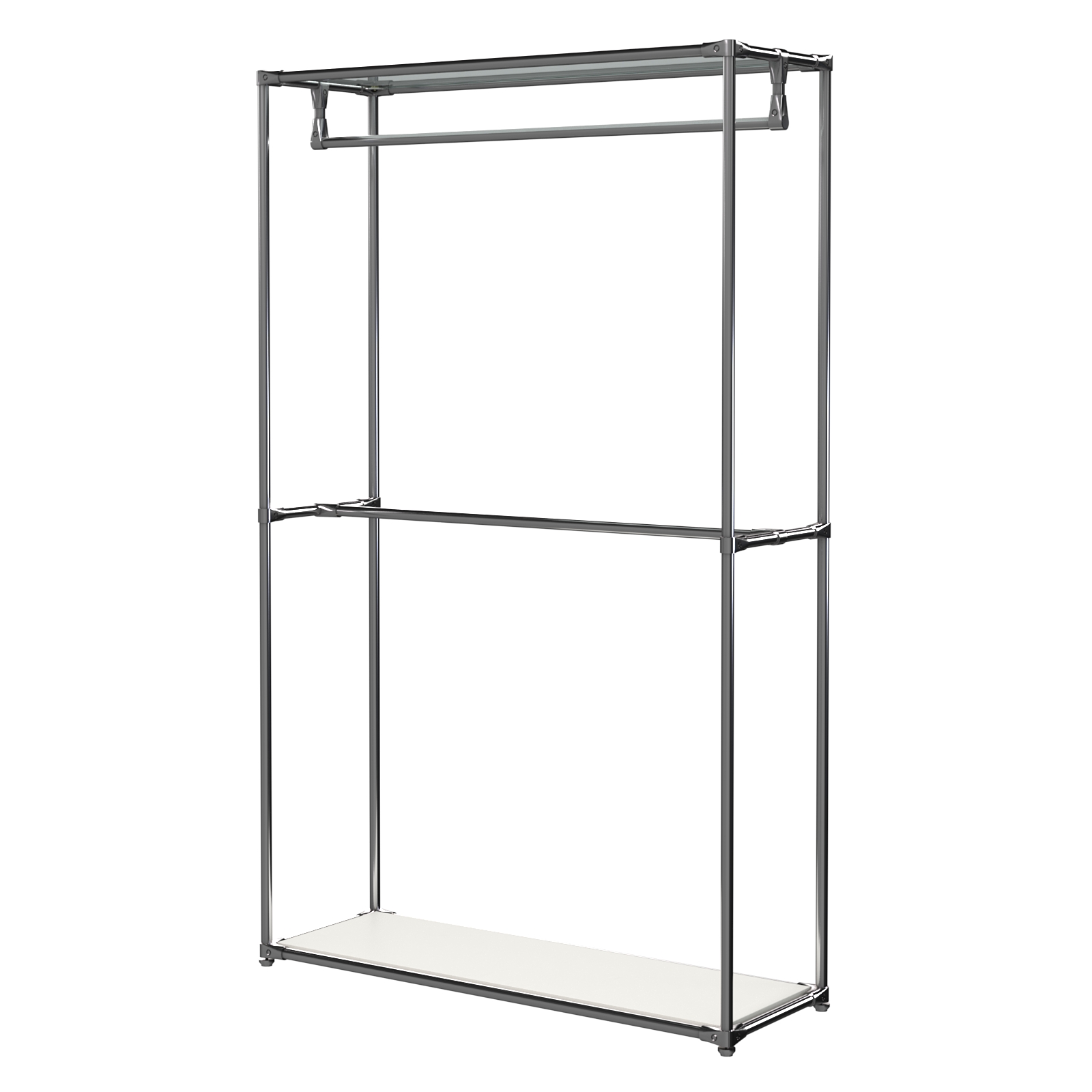 Хромированное вешало БАШНЯ №5 Белый